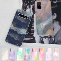 watercolor square phone case for samsung s21 a10 for redmi note 7 9 for huawei p30pro honor 8x 10i cover