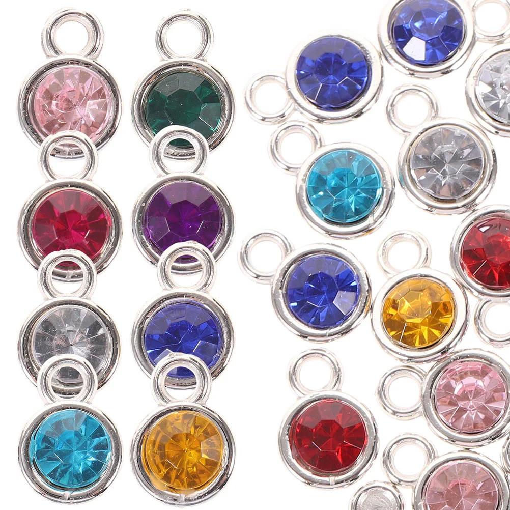 

Jewelry Crafting Pendant DIY Rhinestone Pendants Decorative Dangle Keychain Gemstone Pendent