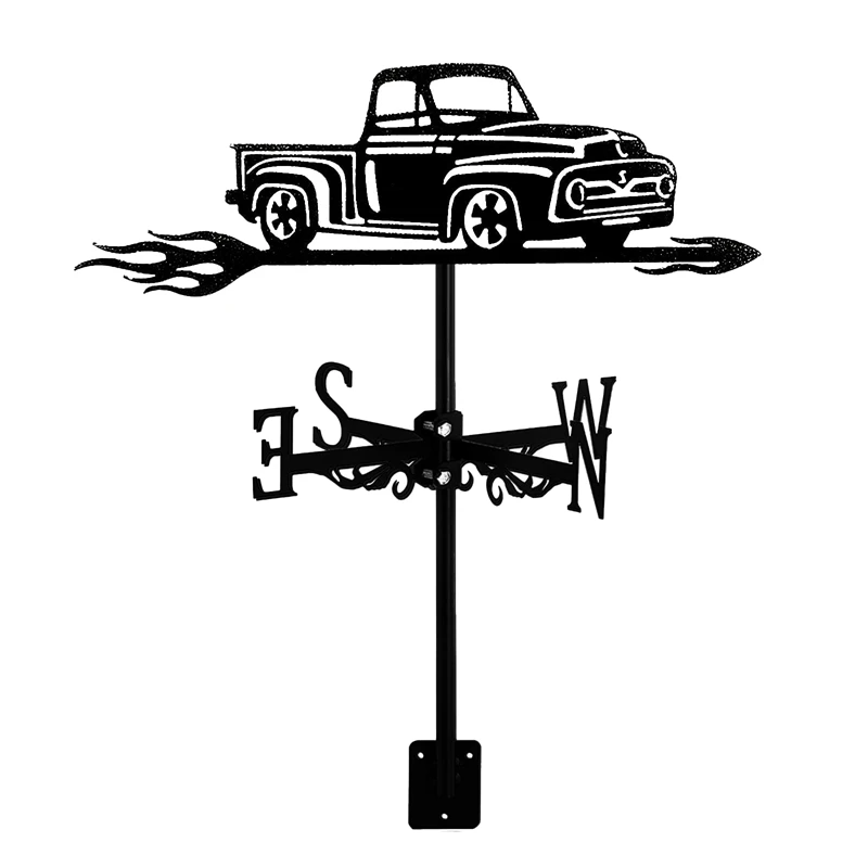

Pickup Trucks Weather Vane Design Car Retro Orientation Indicator Weathervane Measuring Tool Weathercock For Roof Mount