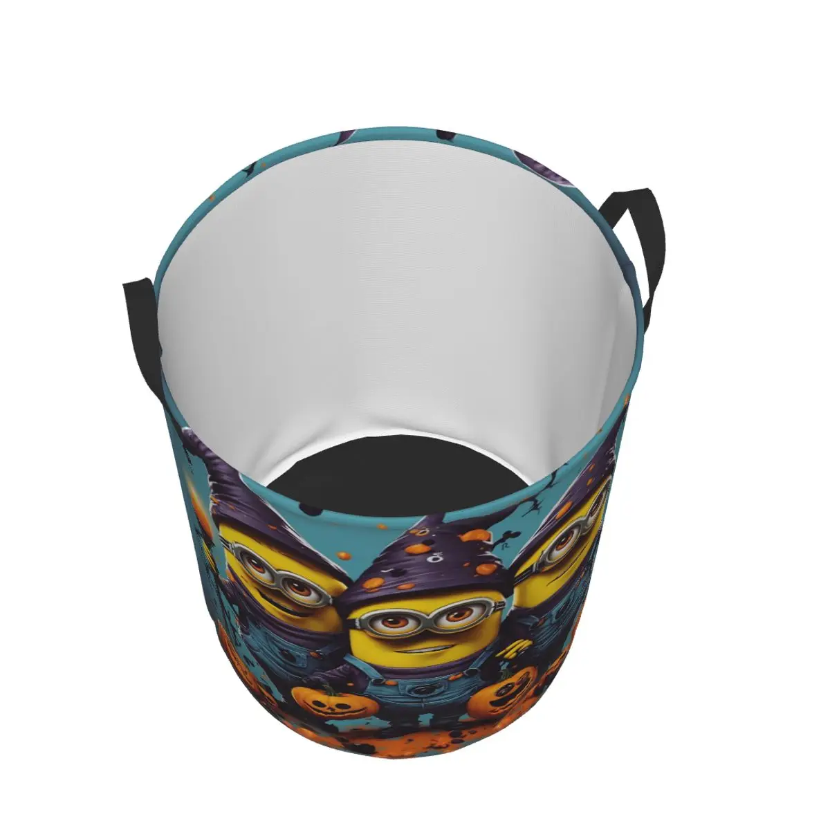 Корзина для белья на заказ Хэллоуин с миньонами