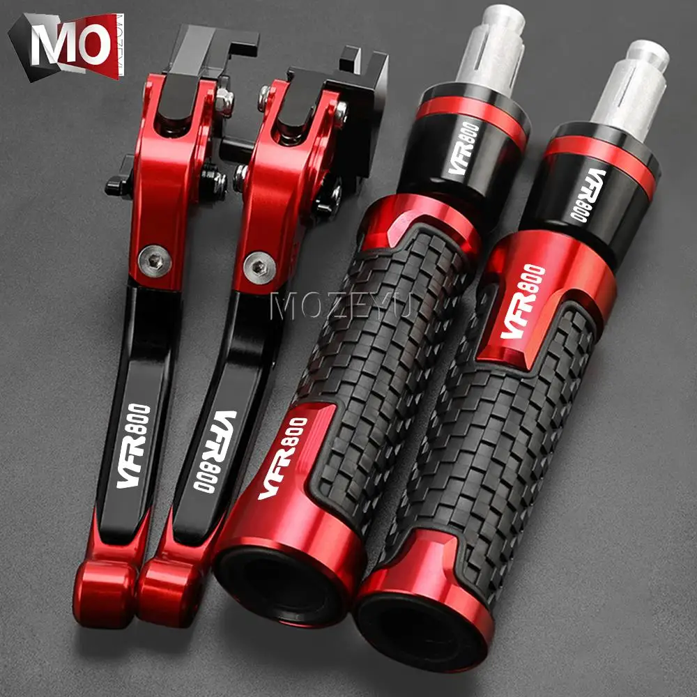 

Motorcycle Accessories Extendable Brake Clutch Levers 22mm Handlebar grips end For HONDA VFR800 FIWI VFR 800 1998 1999 2000 2001