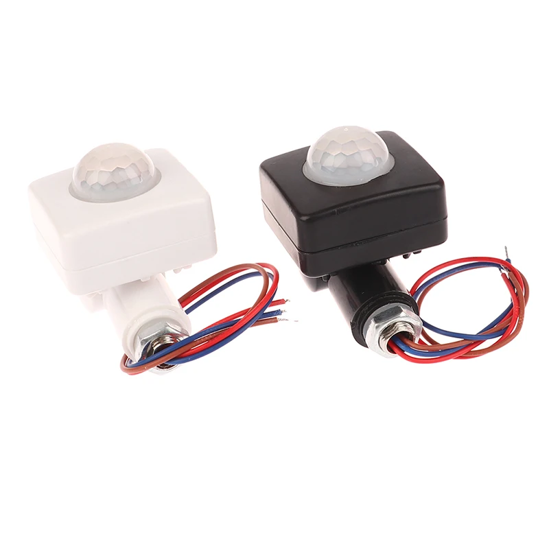 

110-240 В IP44 датчик движения, регулируемый PIR-переключатель, ультратонкий, светодиодный PIR водонепроницаемый наружный датчик движения, 1 шт.