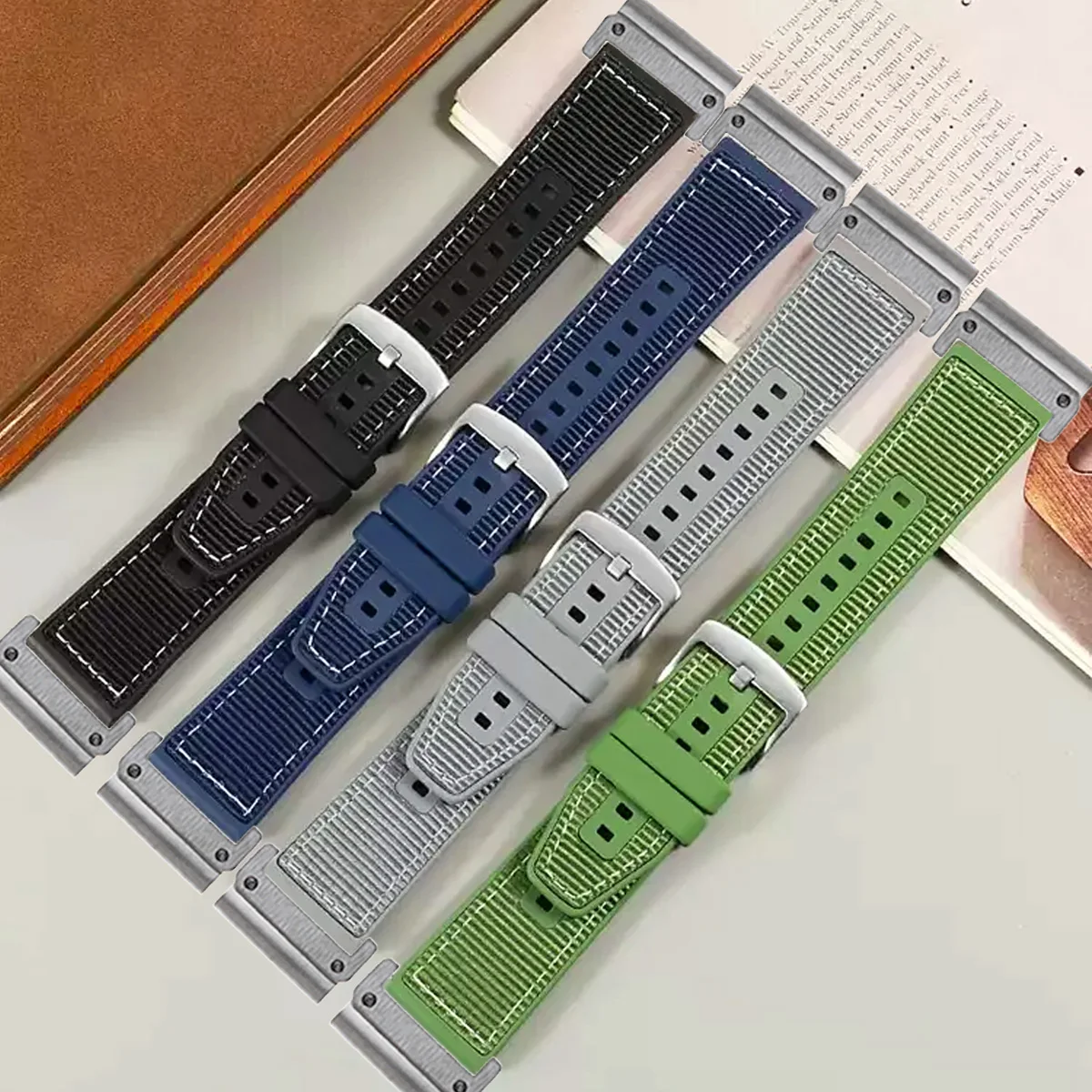 Нейлоновый плетеный силиконовый ремешок для Garmin Tactix 7 Pro Fenix 7X 6X 7pro 6 5plus 7s 6s Браслет