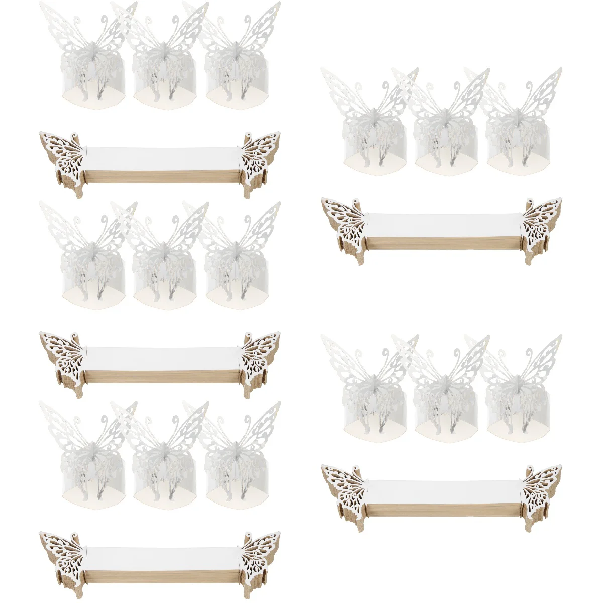 

250 Weddings Wedding Party Napkin Ring Dinner Party Napkin Rings Set Of 50 Napkin Ring Paper Napkin Rings Banquet for Party