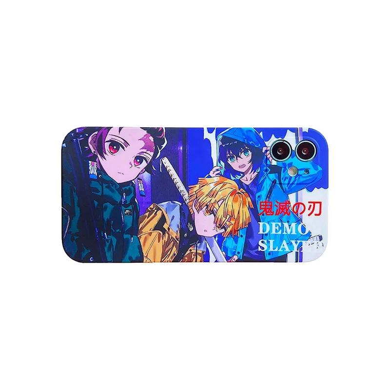 

Anime Demon Slayer Fashion Phone Case Cover for IPhone 7 8 Plus 11 12 13 Pro X XR XS Max Shockproof Case for IPhone 13 Cases