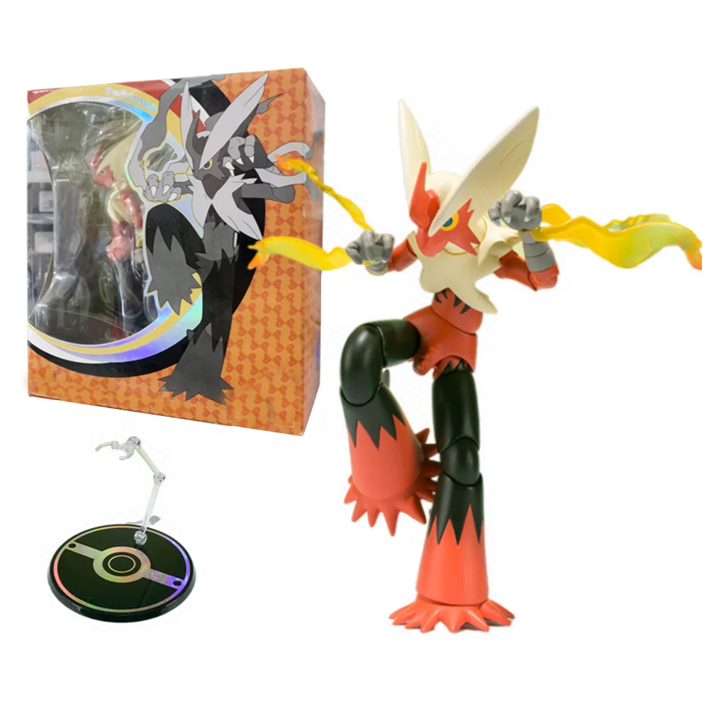 Покемон шф Аниме фигурки Мега Эволюция блейзен передвижная файтинговая Модель ПВХ украшение игрушка Коллекция украшения подарок для детей
