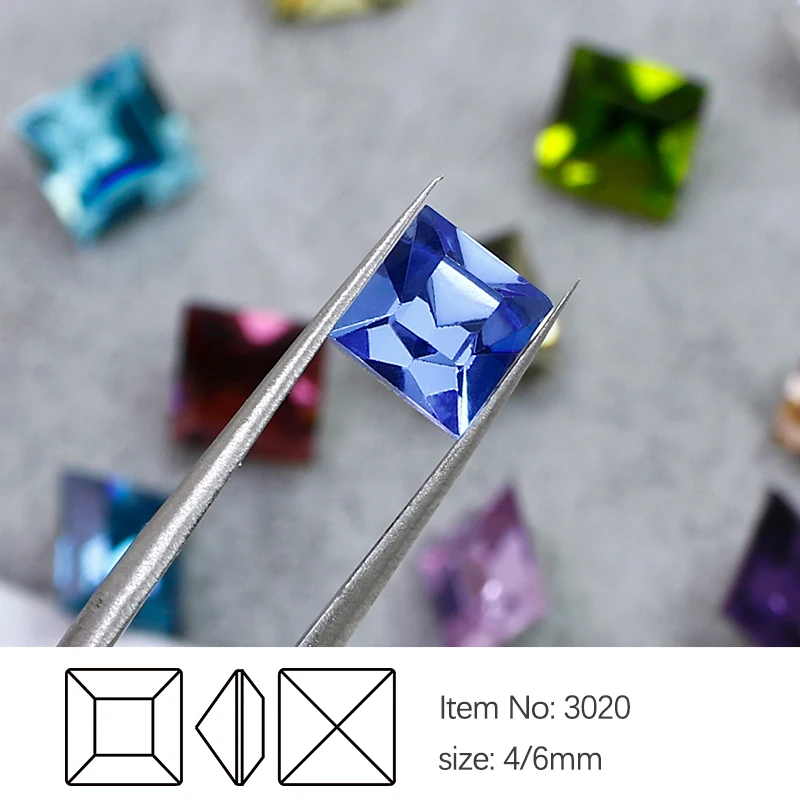 30 - PCS камень из клея &quotквадратная точечная плита&quot страсс стеклоноготь K9