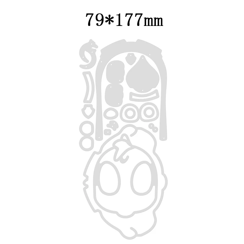 2022 новые металлические Вырубные штампы с изображением животных полицейских