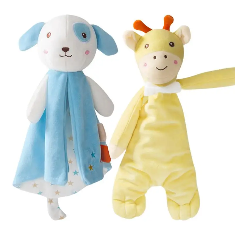 

Мягкое полотенце, мягкое одеяло, кукла для кроватки, удобное полотенце для сна, мягкие игрушки для новорожденных, милые плюшевые игрушки с животными, подарки
