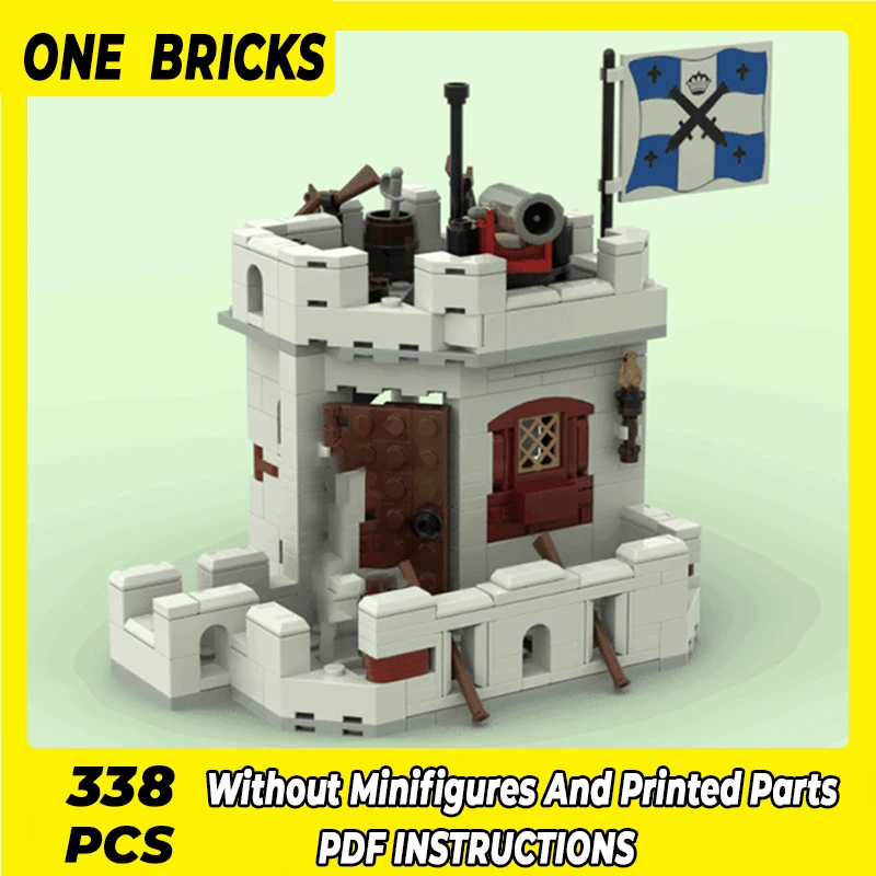 

Technical Moc Bricks Castle Model Eldorado Fortress 2nd Floor Modular Building Blocks Gift Toys For Children DIY Sets Assembling