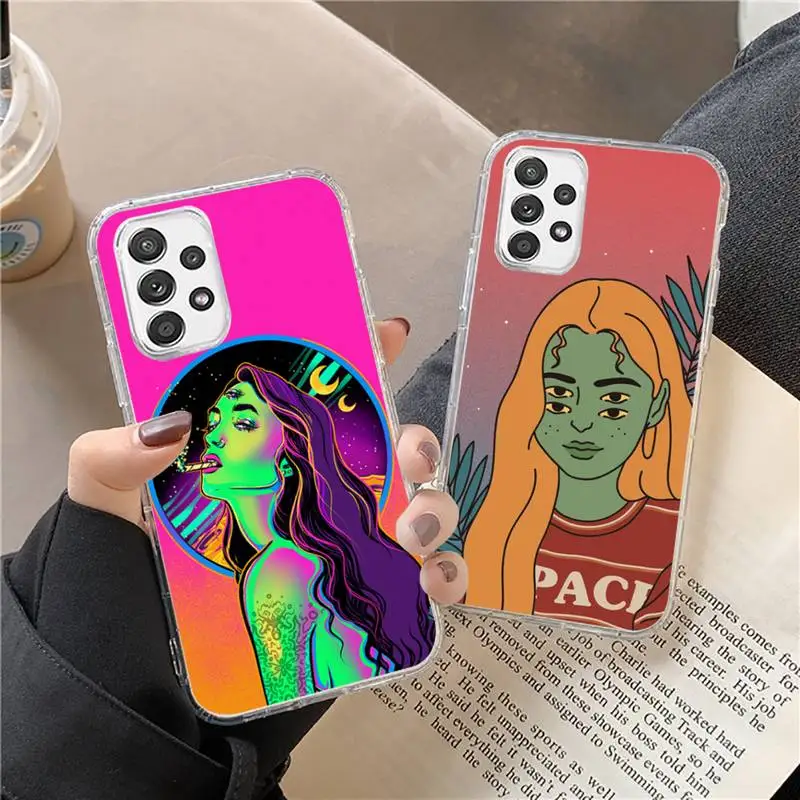 

Hippie Grunge Art Phone Case For Samsung a10 a12 a50 a51 a52 a21 a31 a32 a71 s10 s20 s21 Plus Fe Ultra