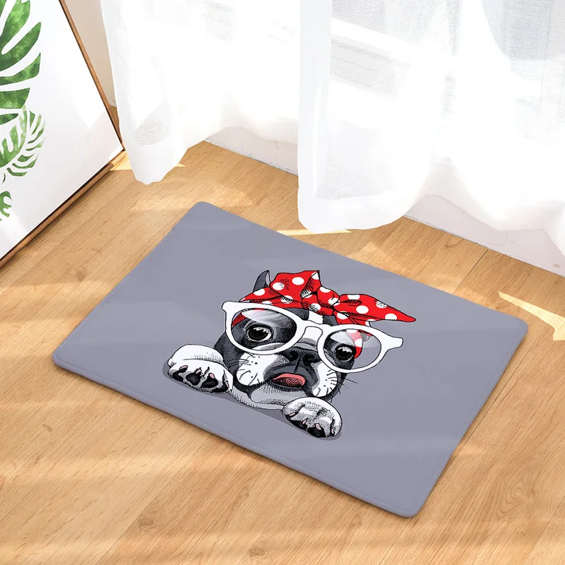 

Cartoon character door mat cute animal series doormat bathroom mat porch mat courtyard door mat living room bedroom non-slip mat