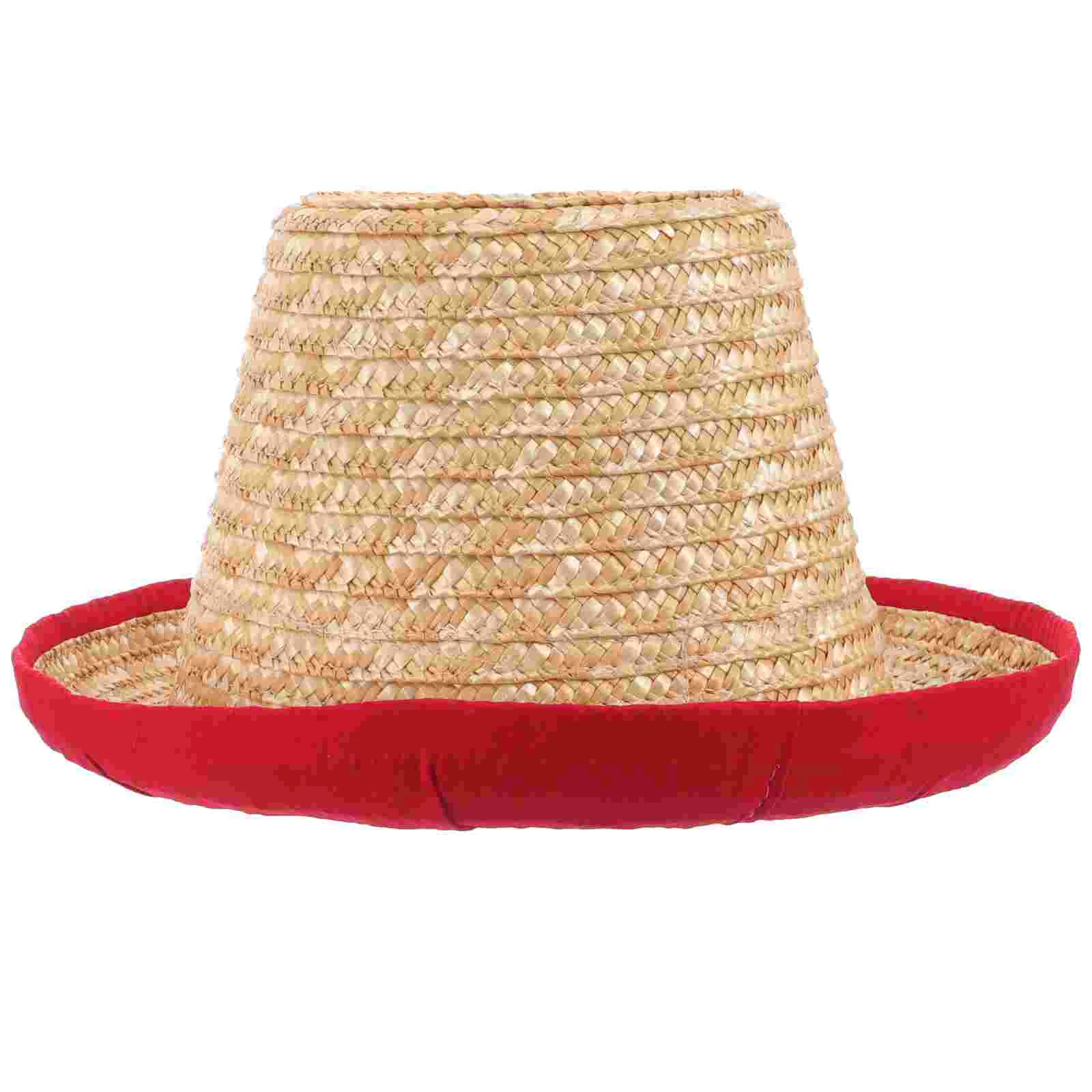 

Circus Accessory Juggling Straw Hat Multi-use Small Straw Hat Acrobatic Juggling Straw Cap