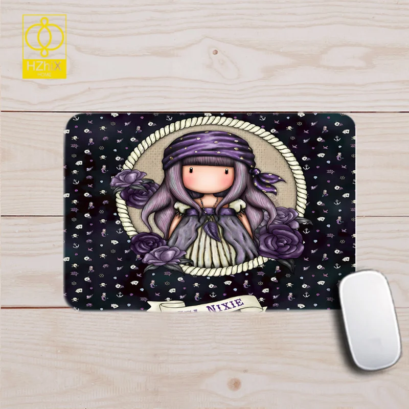 

Cartoon Girl Super Absorbent Mouse Pad Rubber Material Non Slip Design MousePads Keyboard Laptop Protection Pads Art Floor Mat
