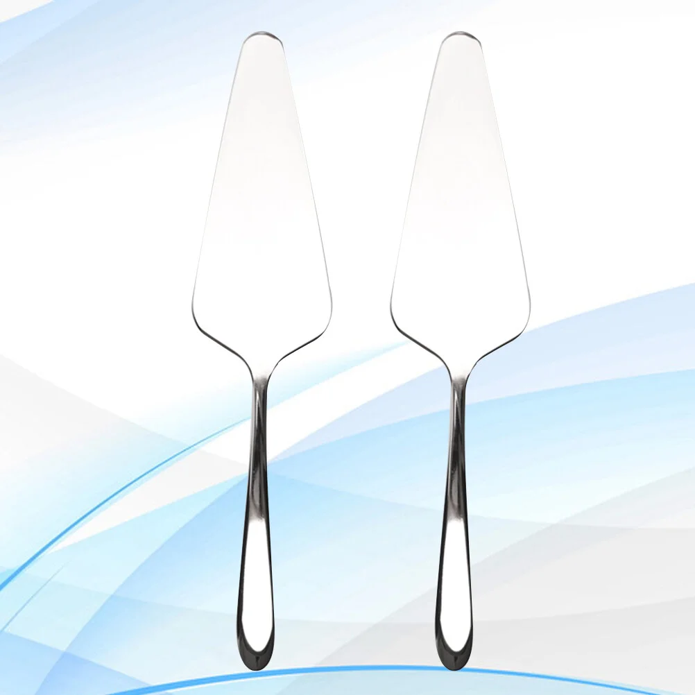 

2 Pcs Food Dinnerware+sets Cake Server Spatula Pizza Baking Utensils Pie