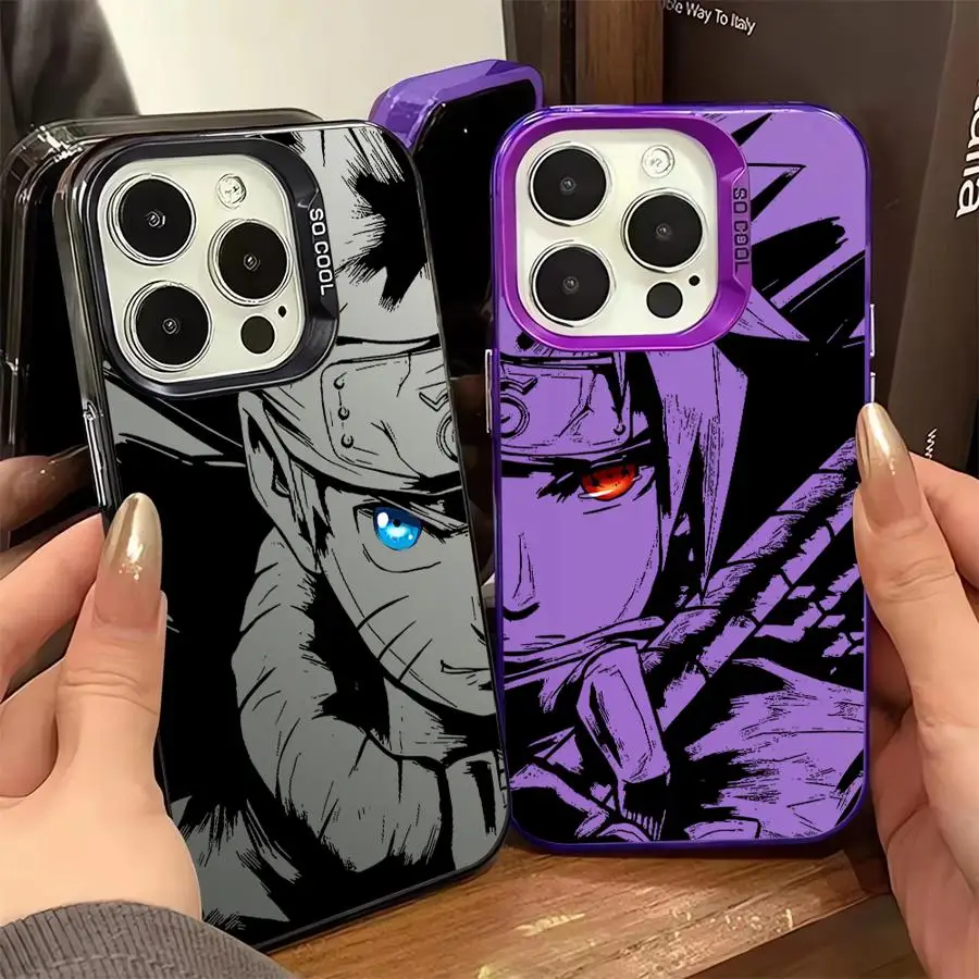 Аниме Sasukes Cool для iPhone 13 Pro 14 Plus 11 12 15 16 Max Мягкий чехол телефона