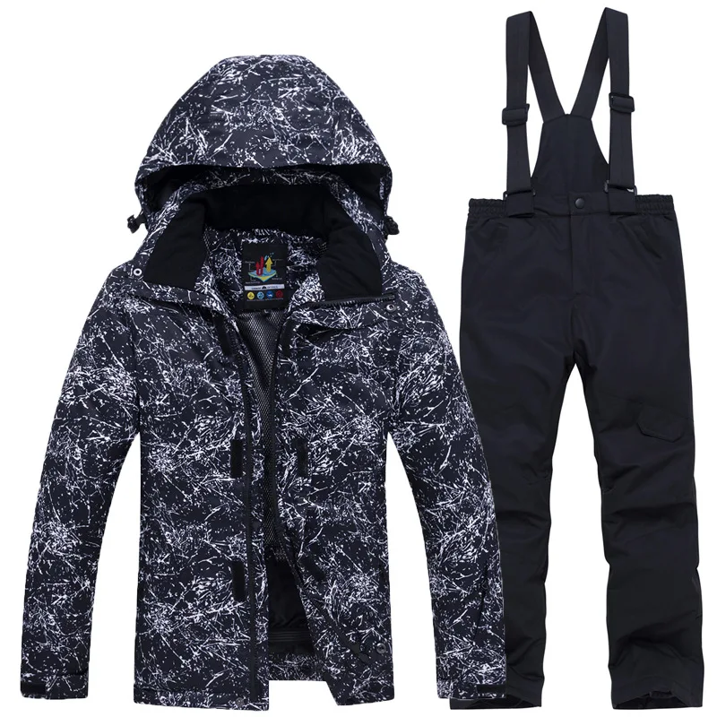 Ski Suit New Style Boys' and Girls' Outdoor Sports Warm Top Pants Trend Fashion Trend Suit