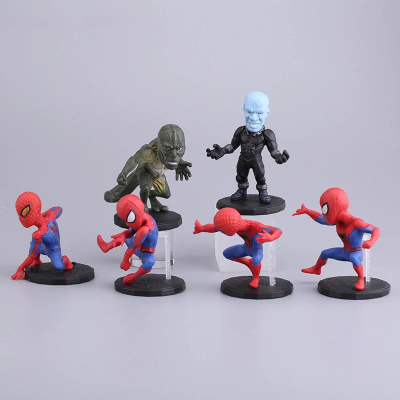 

6 шт./компл. аниме месть паук Питер Паркер герой экшн-фигурка осанка аниме украшение Коллекционная фигурка игрушка модель для детей