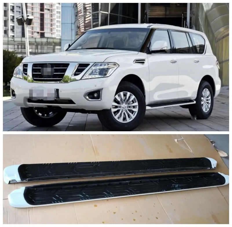 

High Quality Aluminum alloy Running Boards Side Step Bar Pedals Fits For Nissan Patrol Y62 2012-2018