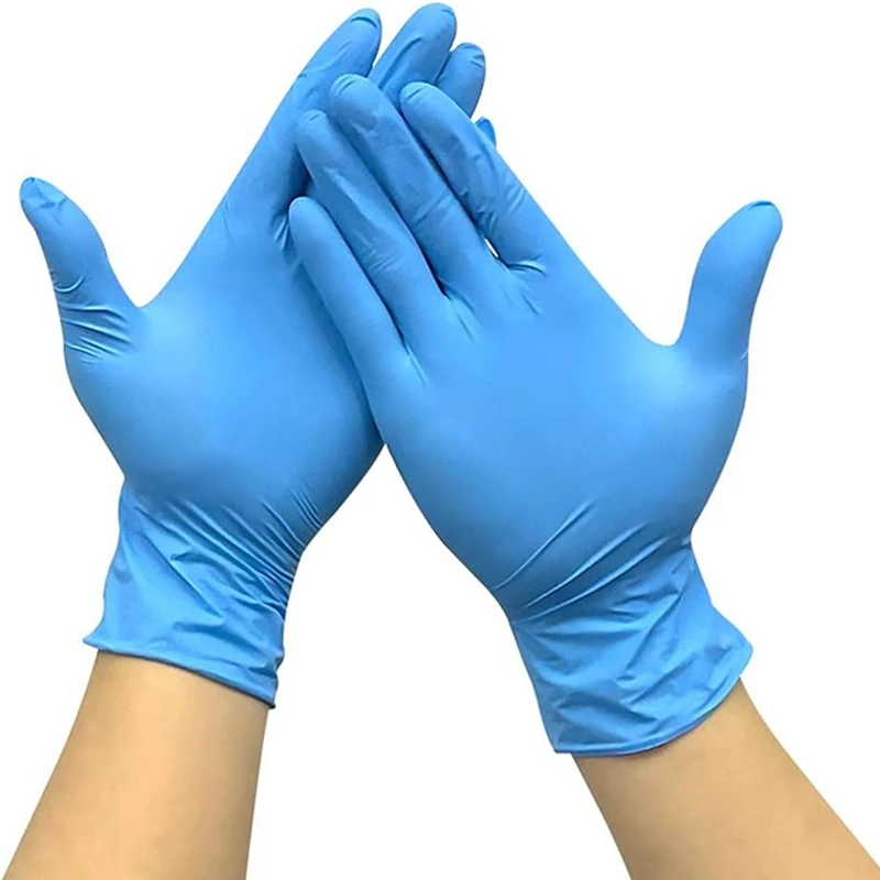 

Nitrile Oil-proof Food Pre Cleaning 100pieces Kitchen Washing Gloves Powder-free Dish Gloves Disposable Gloves Cooking Household