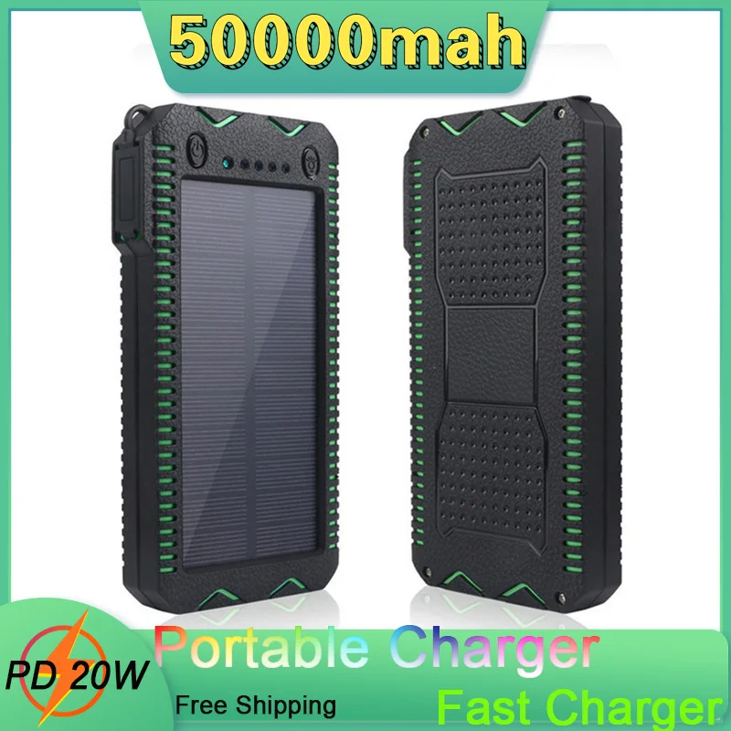 

50000mAh Power Bank PD 20W USB Type C PowerBank Portable External Battery Charger for IPhone Xiaomi Quick Charge 3.0