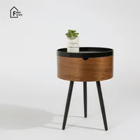 Makeup Round Coffee Tables With Drawer High Quality Wooden Desk Small Auxiliary Table Living Room Furniture Bedside Furniture L