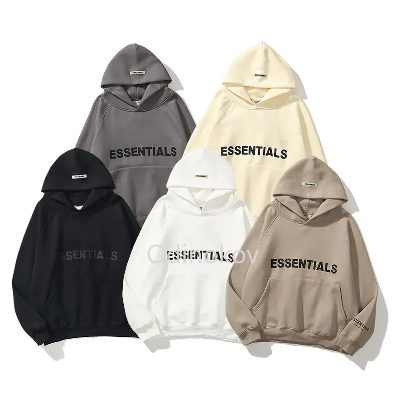 

Autumn/Winter Women's Fleece Sweatshirt Kangaroo Pocket 3D Letters Oversized Hoodie Kangaroo Pocket Leisure Hoodies