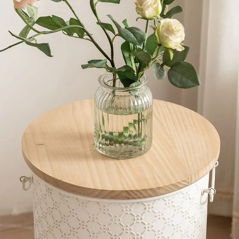 Французская ретро-мебель для гостиной дивана боковой кремовый угол хранения