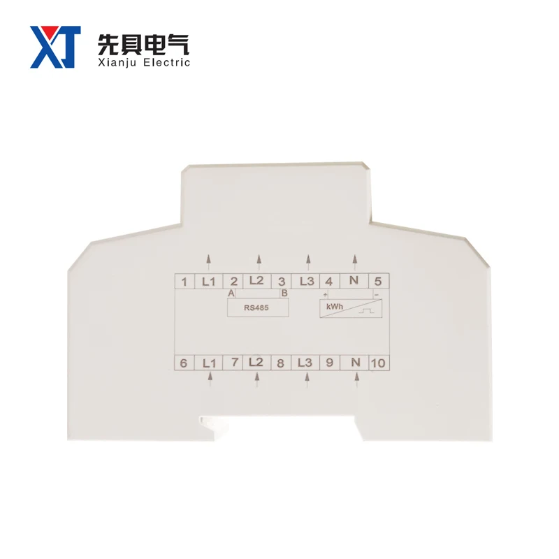 XTM1250SD-S трехфазный измеритель энергии 7P 4 провода ЖК-дисплей RS485 DL/T645 MODBUS-RTU 35 мм