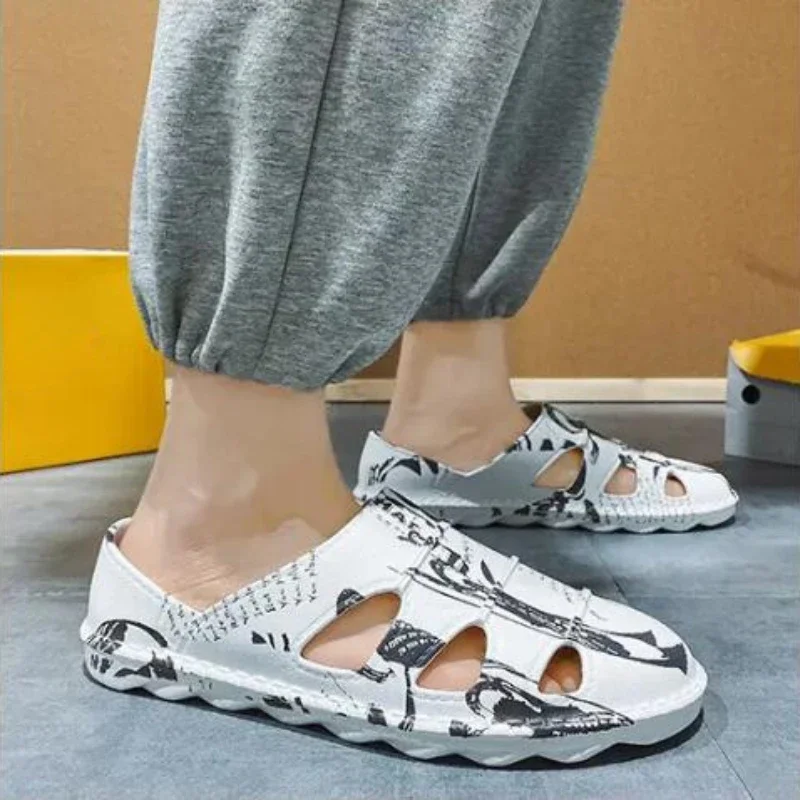 Сандалии мужские легкие обувь для сада и пляжа дышащая подошва из ЭВА клоги улицы