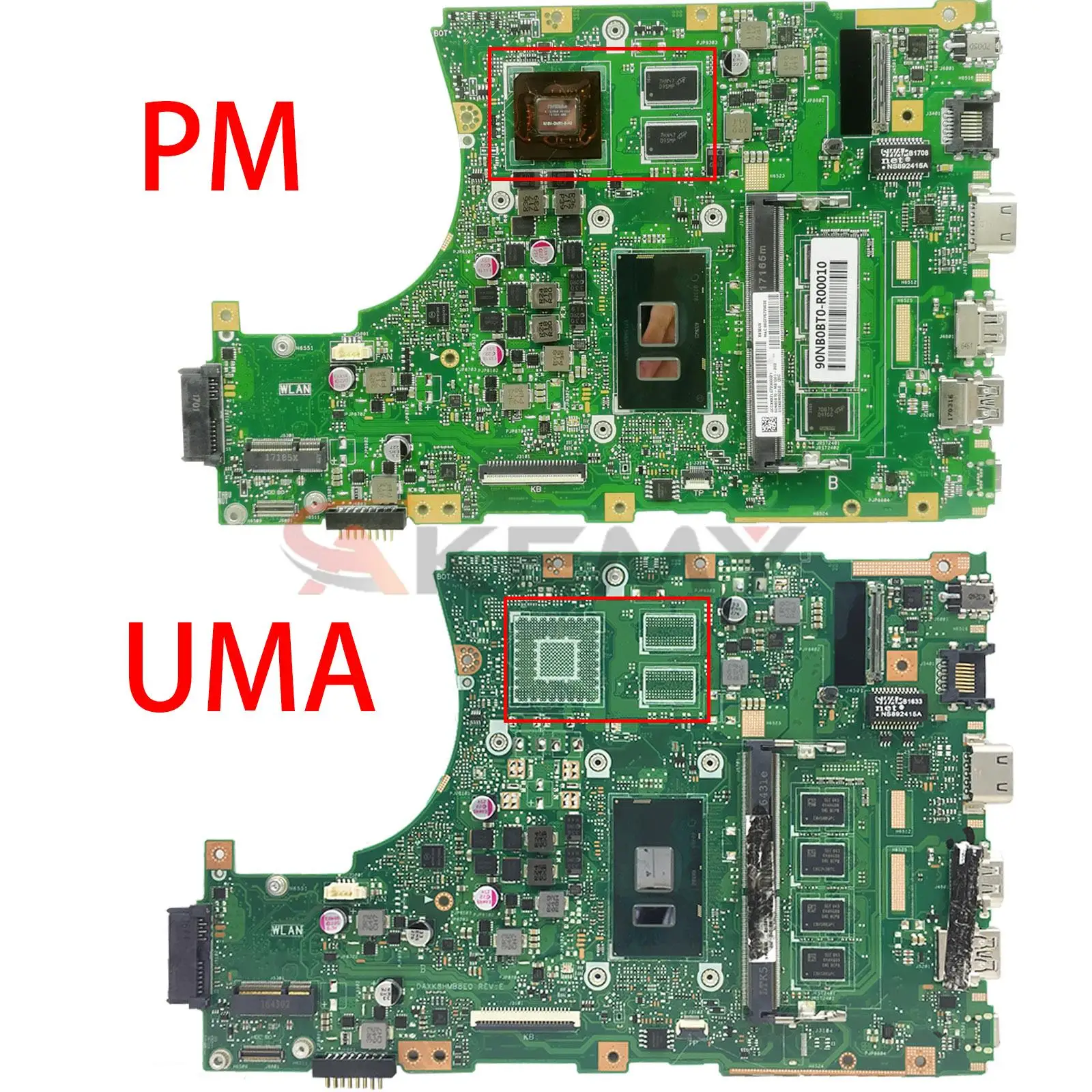 Рисунок 2 - Материнская плата X456UVK X456UQ