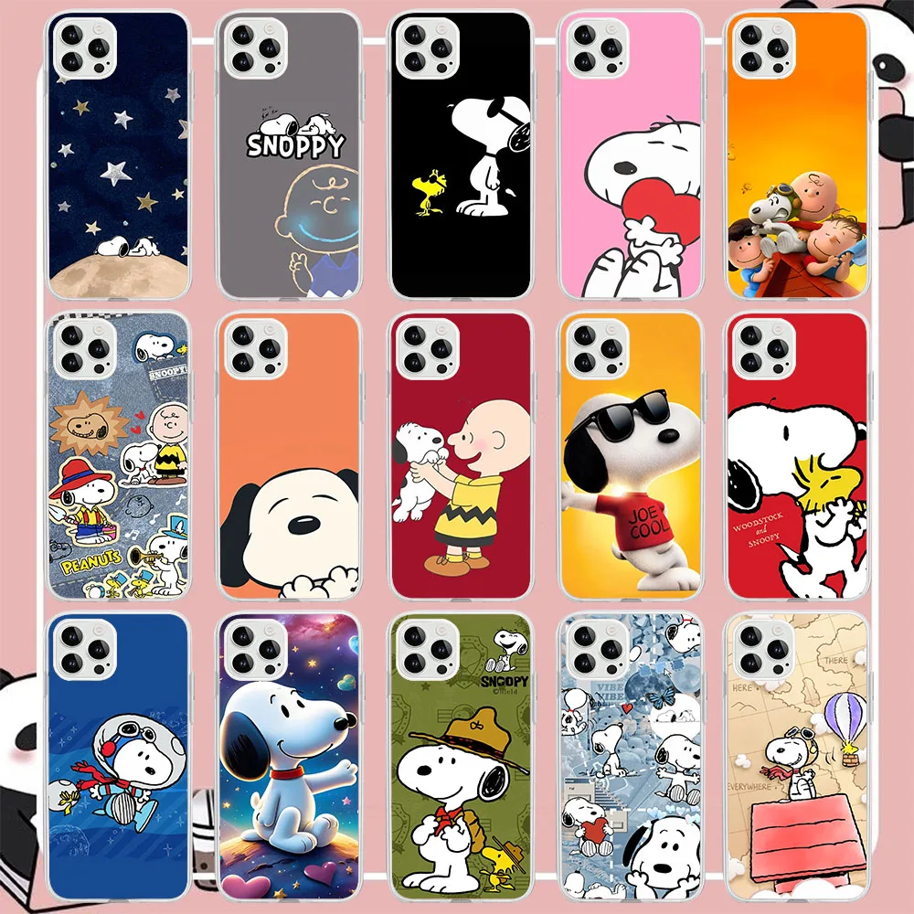 BK-29 Joe Cool S-Snoopy Dog Silicone Case For Infinix Note 6 7 8 8i 11 11S 12 G96 30 S5 VIP Lite Pro