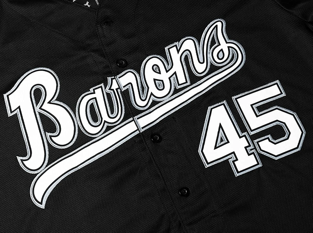Bg Baseball Jersey Birmingham Barons 45 Jerseys Sports Outdoor Black White Stripe Sewing Embroidery Grey High-quality 2023 New