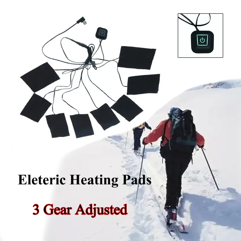 Electric Heating Sheet For Vest Jacket Winter Warm Heated Mats For Cycling