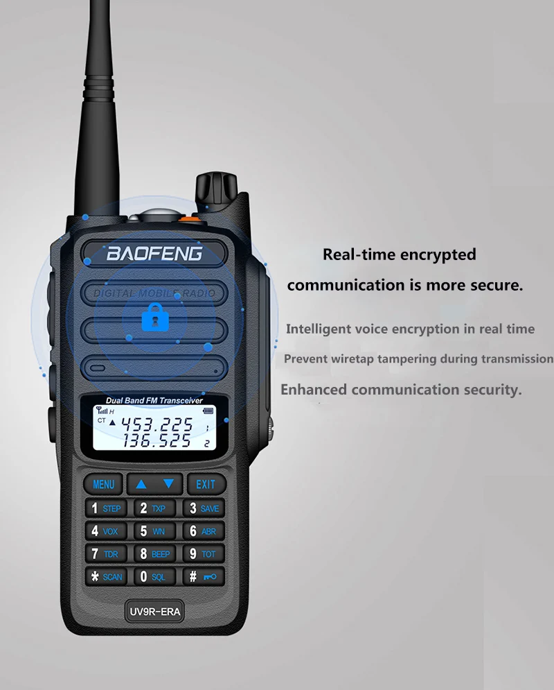 NEW 2021 baofeng uv-9r ERA plus IP68 waterproof walkie talkie long range 30km car cb ham radio hf transceiver UHF radio station