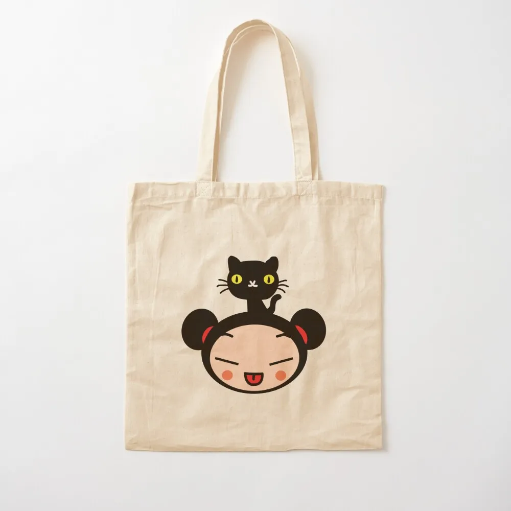 Сумка-тоут Pucca and a cat роскошная женская эко-пакет сумка-шоппер холщовая сумка-тоут