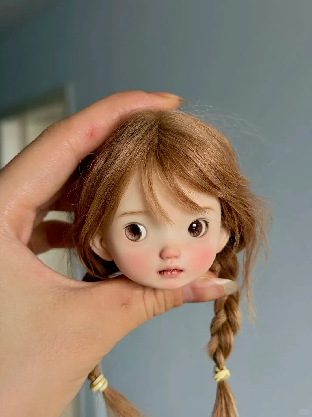 Фото Кукла-ангел для малышей, голова без тела, 1/6 BJD, для макияжа, K2, высококачественная полимерная смола, для девочек №3