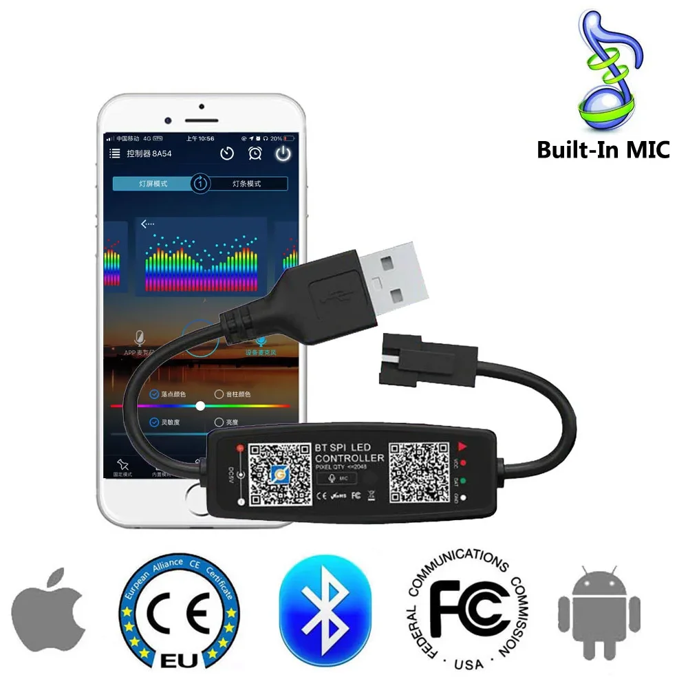 

RGB контроллер для светодиодных лент Bluetooth