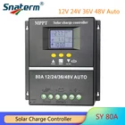 MPPT DC 12V24V36V48V Авто 80A 100A PWM Контроллер заряда солнечной батареи
