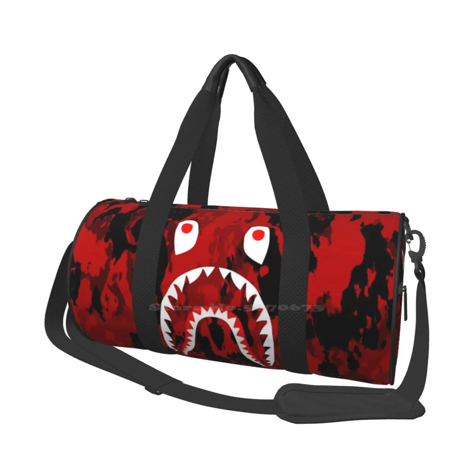 

Ape Clothing Camo Shark Large-Capacity Shoulder Bag For Shopping Storage Outdoor Bape Camo Streetwear Cool Fashions Shark