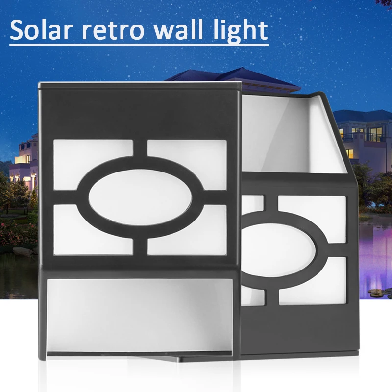 

Vintage Solar Powered Wall Mount LED Light Outdoor Garden Path Landscape Yard Lamp Outdoor Garden Path Landscape Yard THJ99