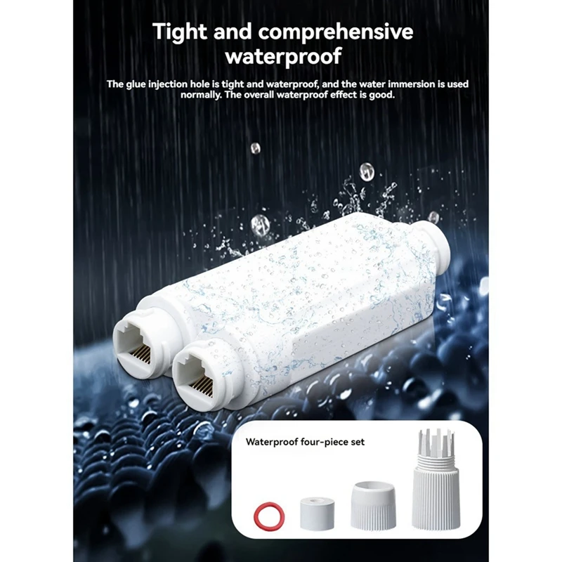 Водонепроницаемый повторитель POE удлинитель IP66 10/100 Мбит/с 500 м 48 В уличный для