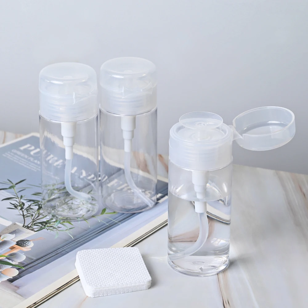 Многоразовый Прозрачный Пустой дозатор для ногтей 100/150/200 мл