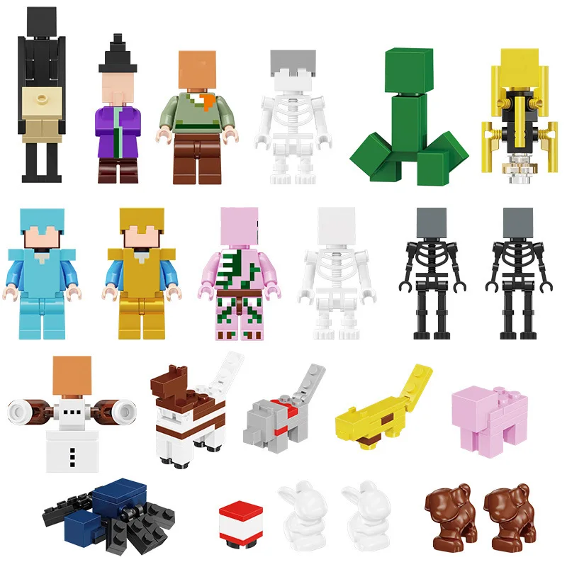 

The bagged XL03-04 is compatible with LEGO 16 My Series Boys Kids Building Block World Building Block Doll Toy
