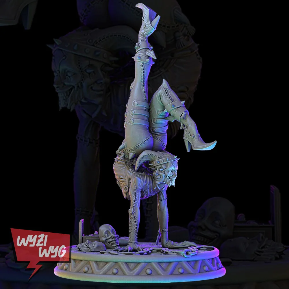 Цирковая фэнтезийная миниатюра Jester фигурка Acrobat с множеством лиц модель из смолы