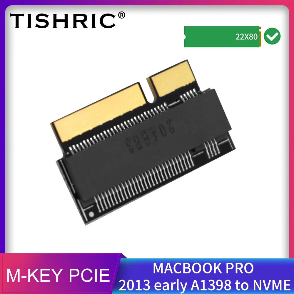 TISHRIC AIRNVME-A12 VER006 для MACBOOK PRO 2013 ранняя версия A1398 до NVME M.2, жесткий диск, интерфейс интерфейса PCIE