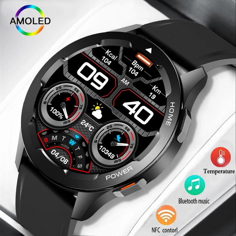 

Смарт-часы AMOLED 2022 дюйма с поддержкой Bluetooth и голосовым помощником