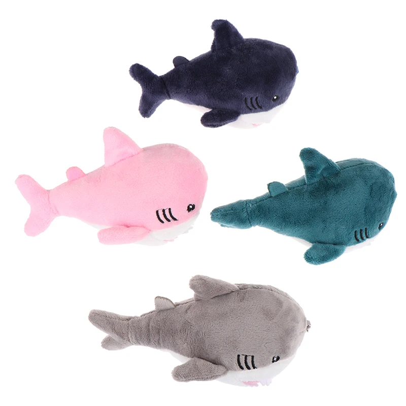 15CM Creative New Cartoon Shark Pendant Luggage Plush Stuffed Toy Key Chain