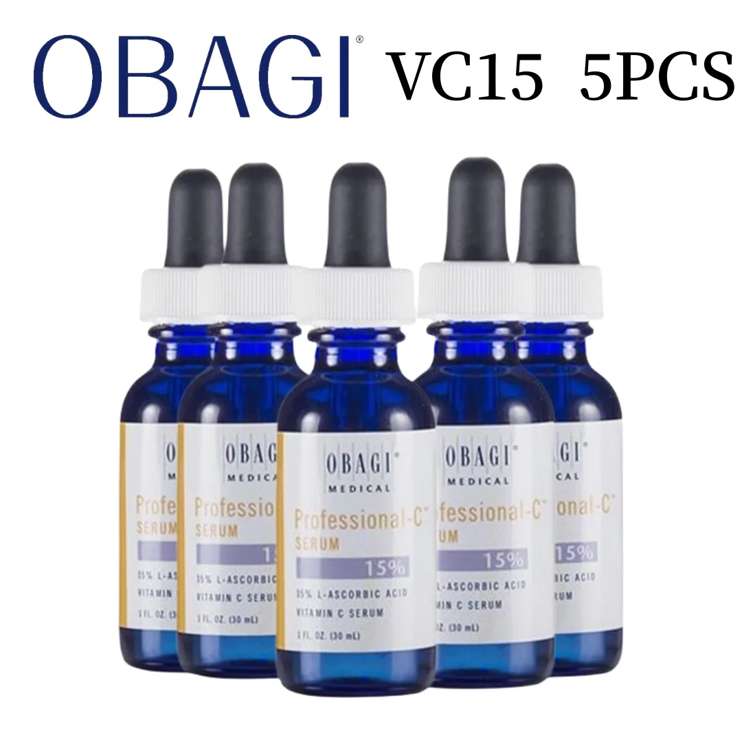 

5PCS OBAGI Professional-C 15% Facial Serum Anti-aging Brighten Improve Skin Tone Antioxidant Reduce Fine Lines Whitening 30ml