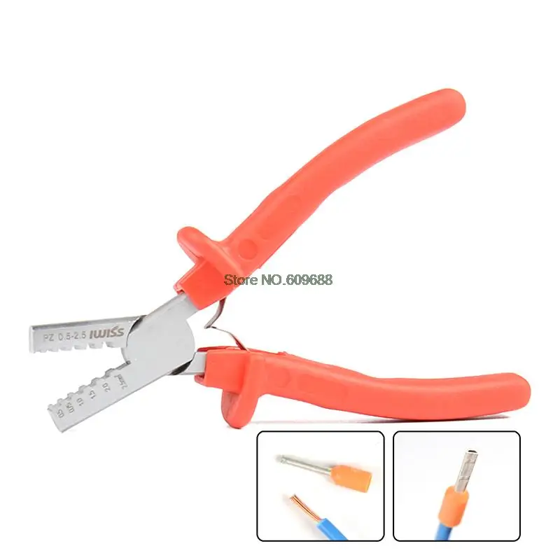 

IWISS PZ 0.5-16 PZ10-35 PZ0.25-2.5 German needle type line clamp tubular terminal crimping pliers sleeve terminal cold press